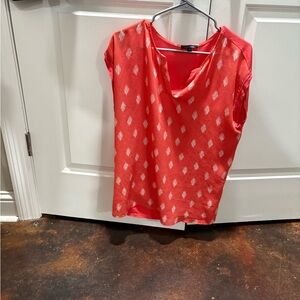 🌤️ Papermoon Multimedia Blouse with Short Sleeves and V-Neck